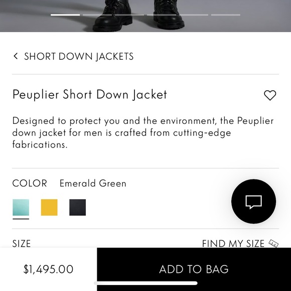 Moncler peuplier short down puffer jacket coat - Picture 6 of 8